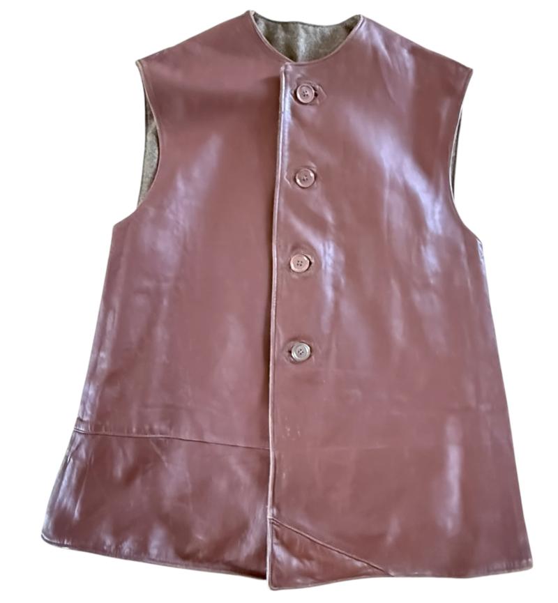 British Leather Jerkin Rare Big Size 3 - Mint Condition