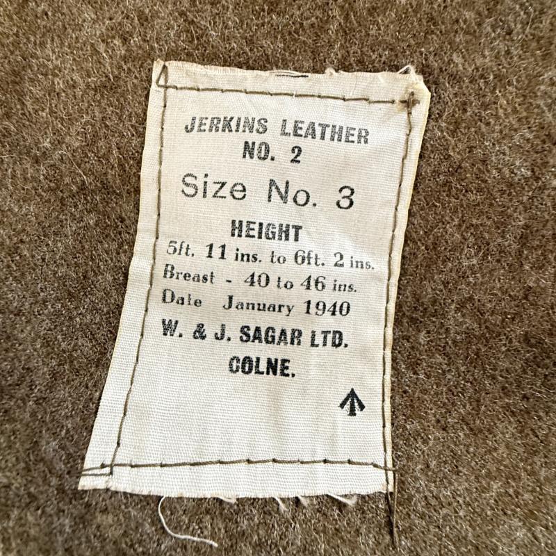 British Leather Jerkin Rare Big Size 3 - Mint Condition