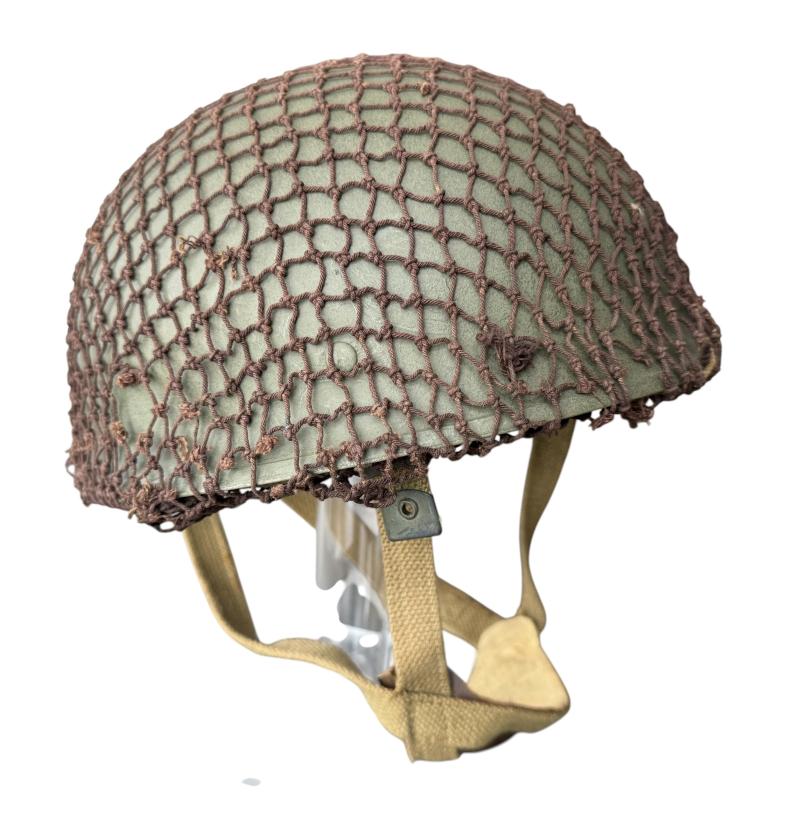 British (Airborne) MK3 Paratrooper/Airborne Combat Helmet 1944 Size 7 3/8 - Nice Used Condition