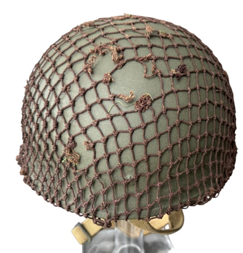 British (Airborne) MK3 Paratrooper/Airborne Combat Helmet 1944 Size 7 3/8 - Nice Used Condition