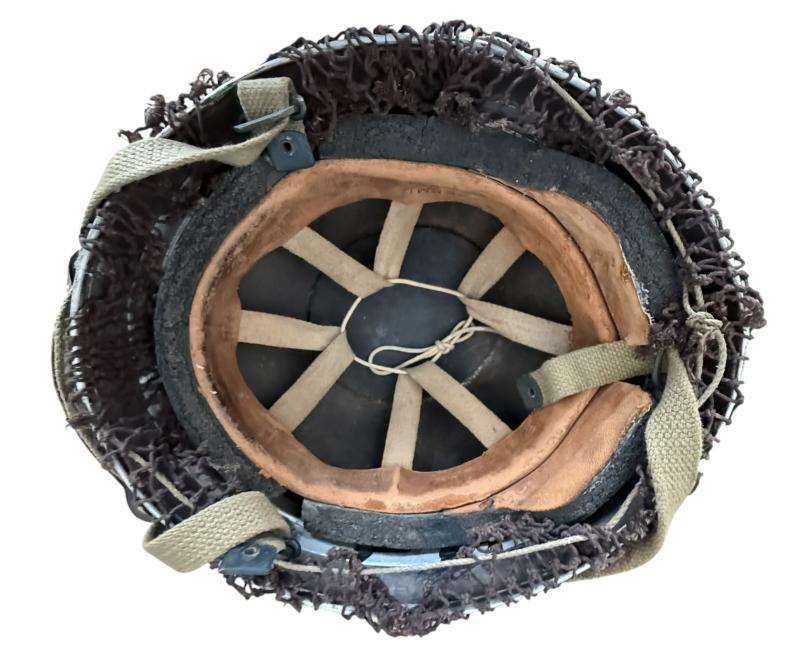 British (Airborne) MK3 Paratrooper/Airborne Combat Helmet 1944 Size 7 3/8 - Nice Used Condition