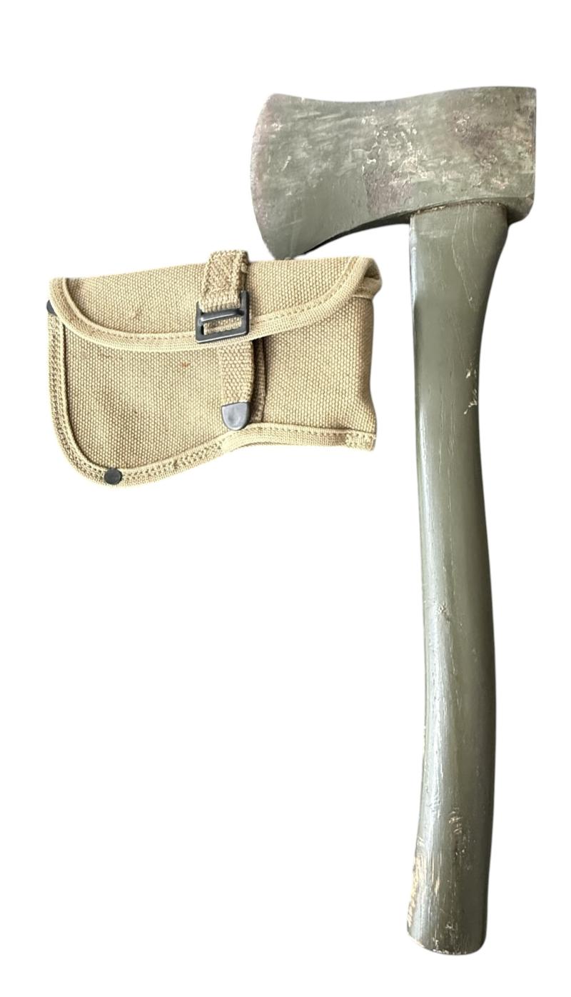 U.S. M-1910 Axe 1944 and Carrier 1918 - Nice Used Condition