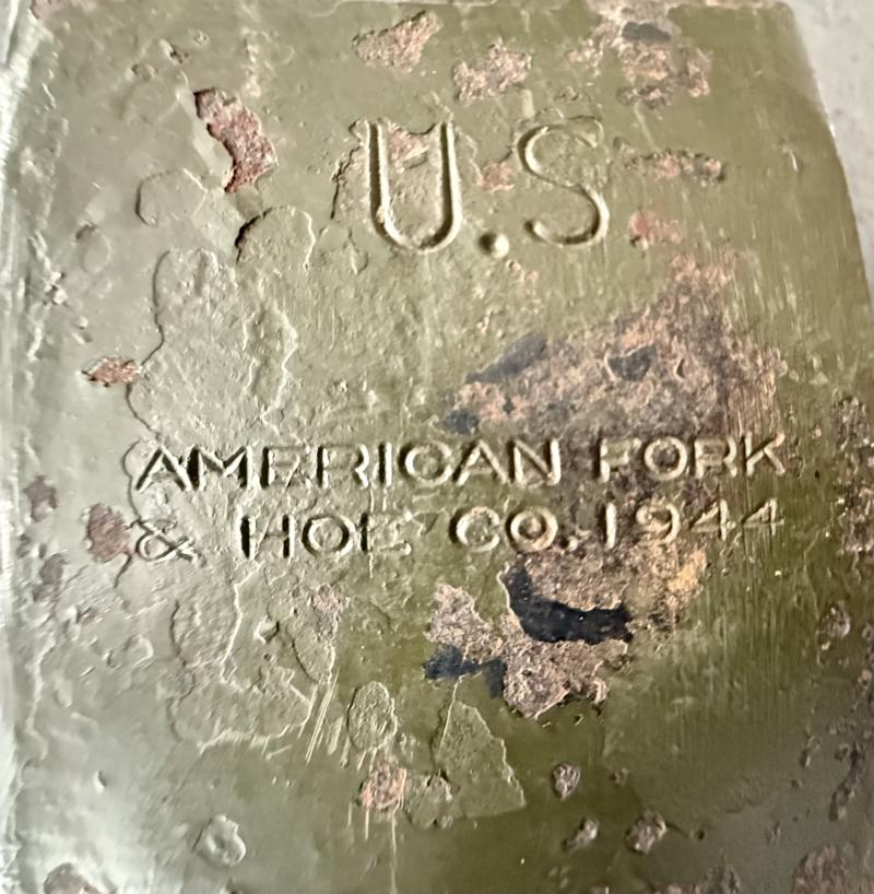 U.S. M-1910 Axe 1944 and Carrier 1918 - Nice Used Condition