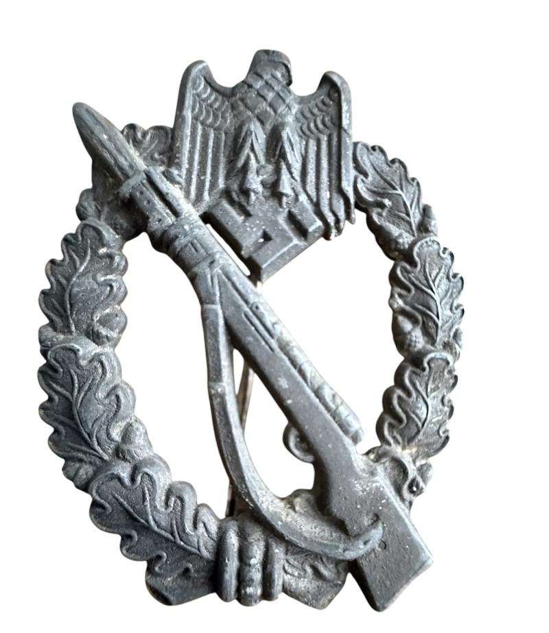 Infantry Assault Badge in Silver - Nice Used Condition