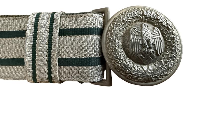 WH (Heer) Officer's Brocade Belt & Buckle - Nice Used Condition