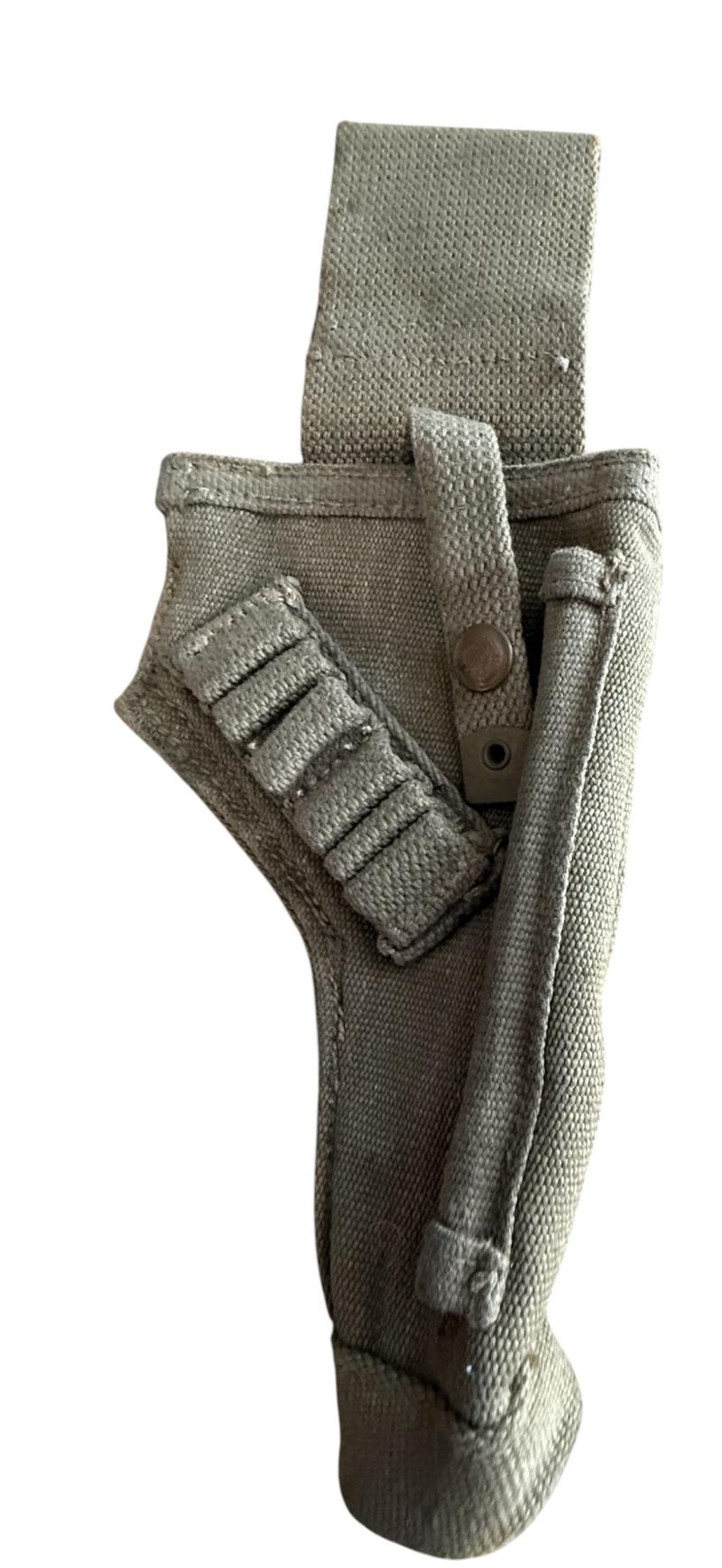 British 1937 Pattern Shortened RAC MKII Pistol Holster - Nice Used Condition