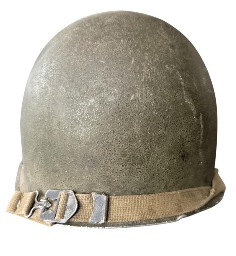U.S. M1 Helmet Swivel Bale Fitted With M1 Westinghouse Liner - Nice Used Condition