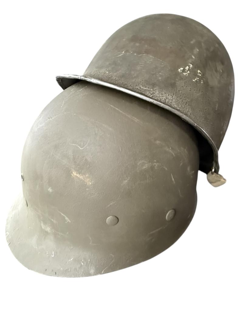 U.S. M1 Helmet Swivel Bale Fitted With M1 Westinghouse Liner - Nice Used Condition