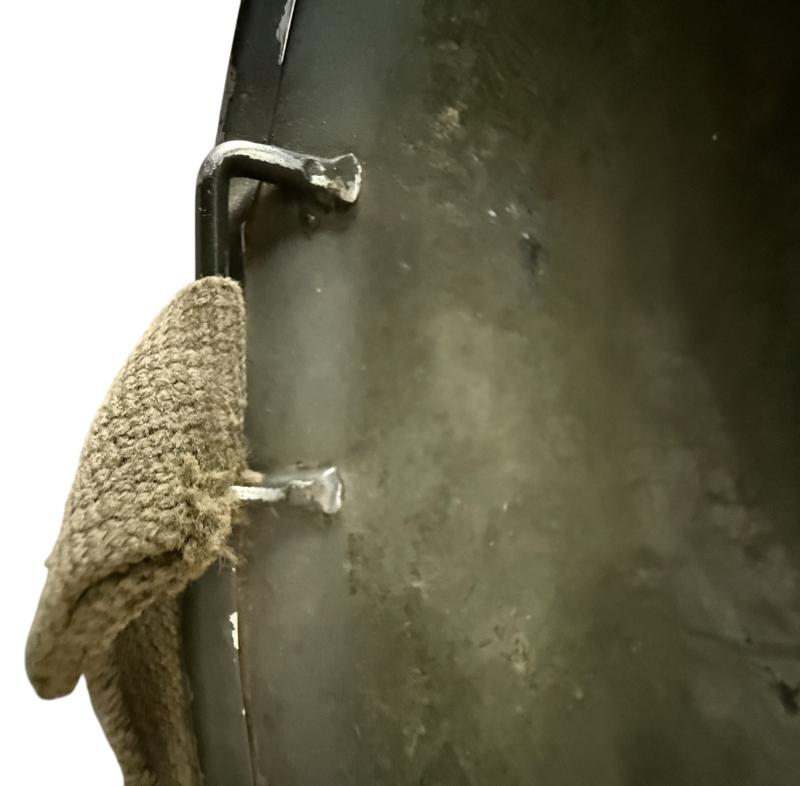 U.S. M1 Helmet Swivel Bale Fitted With M1 Westinghouse Liner - Nice Used Condition