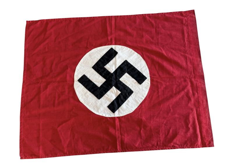 NSDAP Swastika single sided  Flag - Nice Used Condition