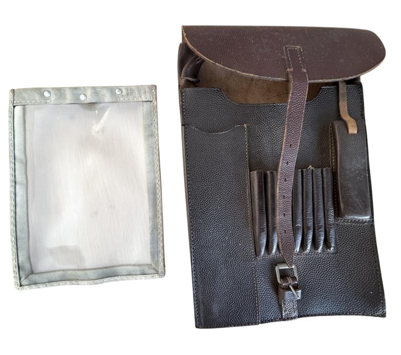 WH (HEER/LW) Leather Mapcase and Innert 1939 -Stone Mint Condition