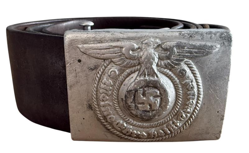 Waffen-SS Belt & Buckle - RZM 36/40 - Nice Used Condition