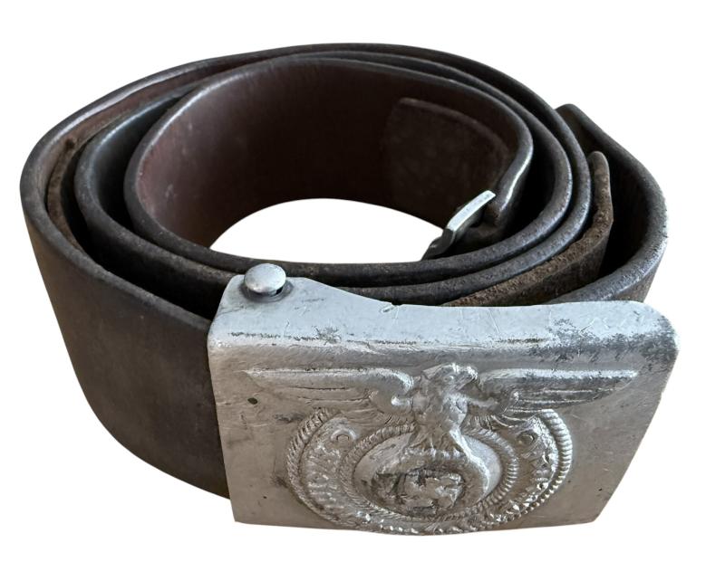 Waffen-SS Belt & Buckle - RZM 36/40 - Nice Used Condition