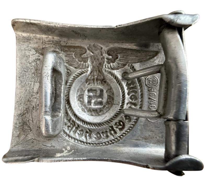 Waffen-SS Belt & Buckle - RZM 36/40 - Nice Used Condition
