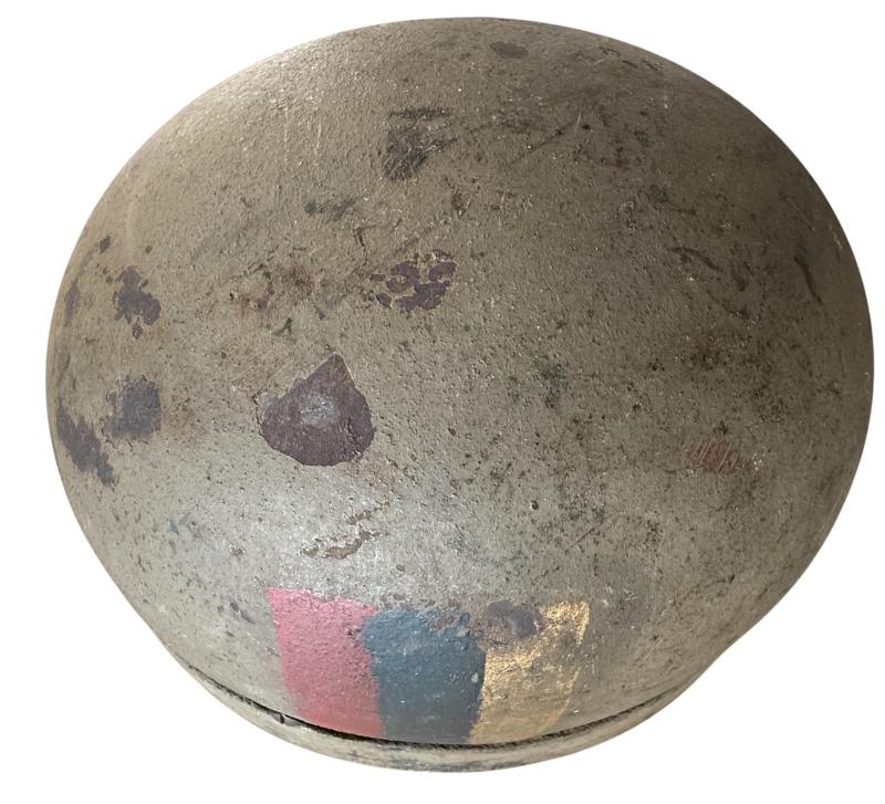 British 1st Airborne Division Fibre‑Rim Paratrooper Helmet (1942) – Royal Army Medical Corps - Nice Used Condition