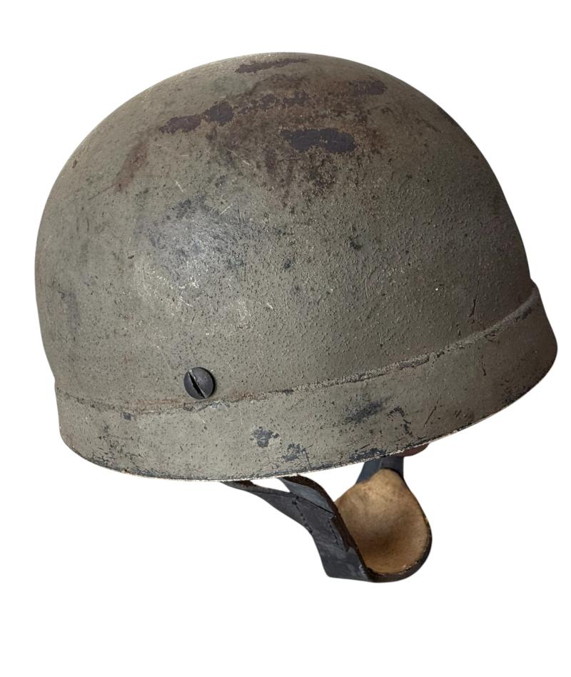 British 1st Airborne Division Fibre‑Rim Paratrooper Helmet (1942) – Royal Army Medical Corps - Nice Used Condition