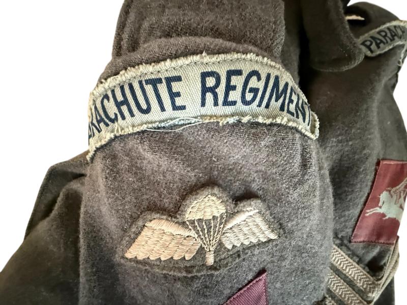 Rare 1st Airborne Division Battle Dress Original Mounted Parachute Regiment Sergeants - Nice Used Condition