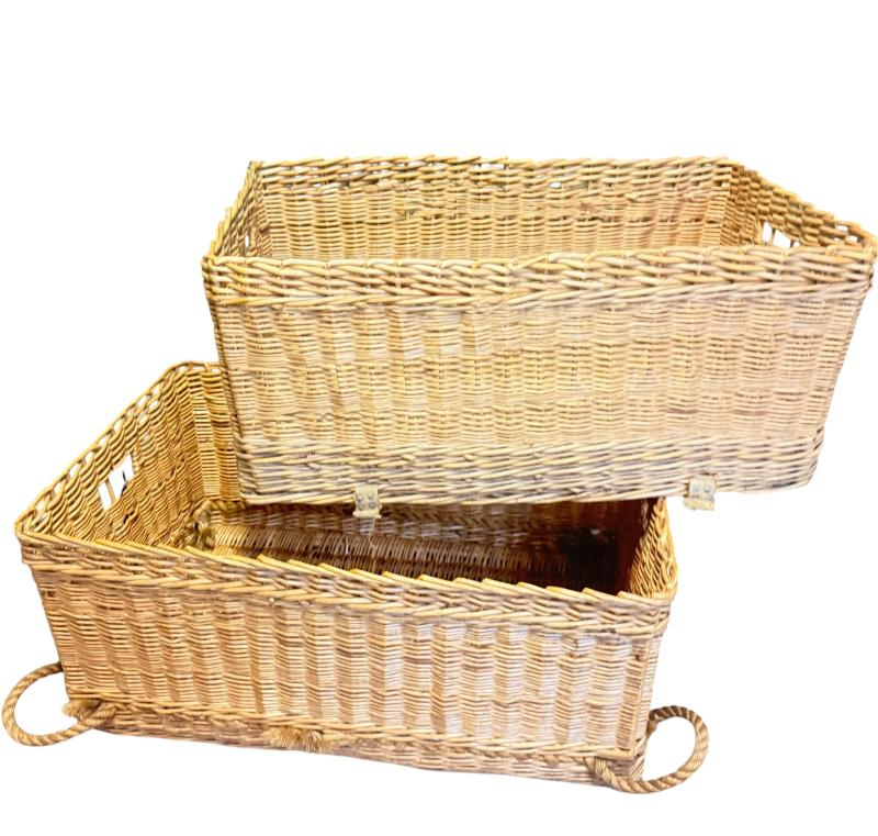British Airborne Wicker Pannier - Near Mint Condition