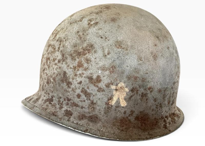 Extremely Rare U.S. (Airborne) 509th Parachute Infantry Regiment Helmet - Battle of the Bulge