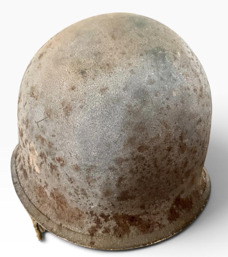 Extremely Rare U.S. (Airborne) 509th Parachute Infantry Regiment Helmet - Battle of the Bulge