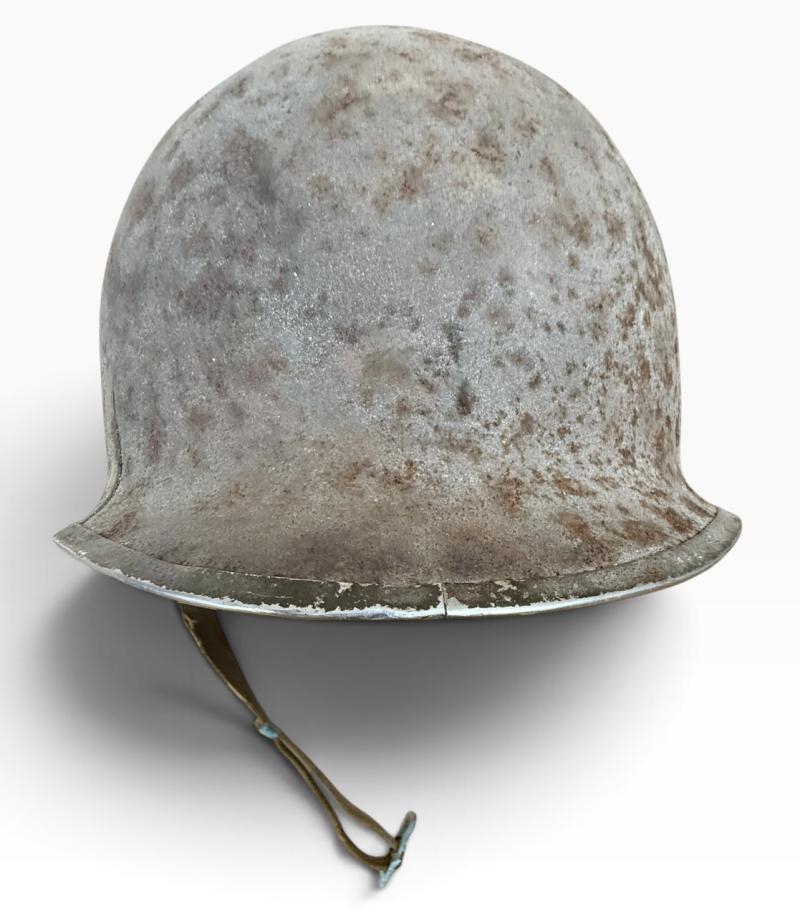 Extremely Rare U.S. (Airborne) 509th Parachute Infantry Regiment Helmet - Battle of the Bulge