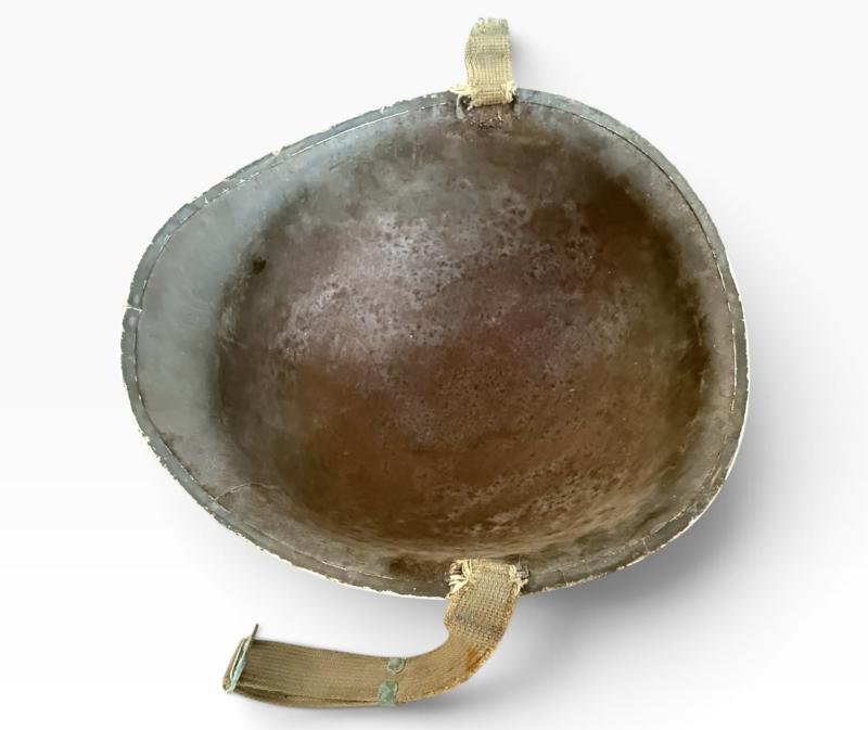 Extremely Rare U.S. (Airborne) 509th Parachute Infantry Regiment Helmet - Battle of the Bulge