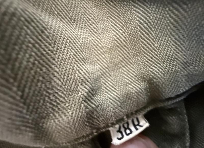 U.S. Herringbone Twill (HBT) Coverall Size 38R - Nice Used Condition