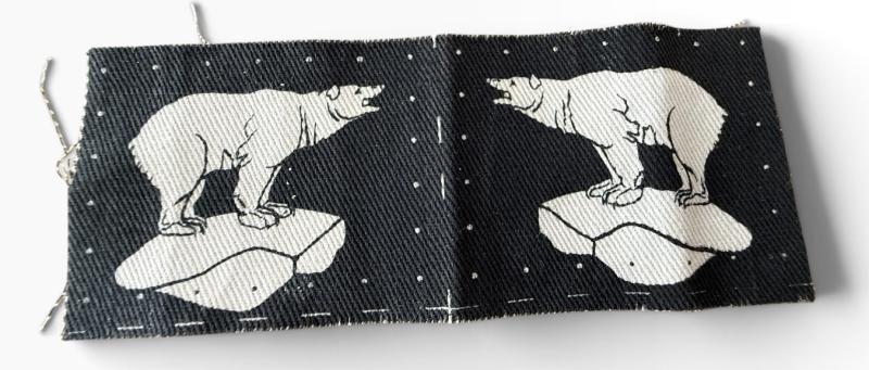 British 49th Infantry West Riding (Polar Bear) Formation Patches - Unissued Condition