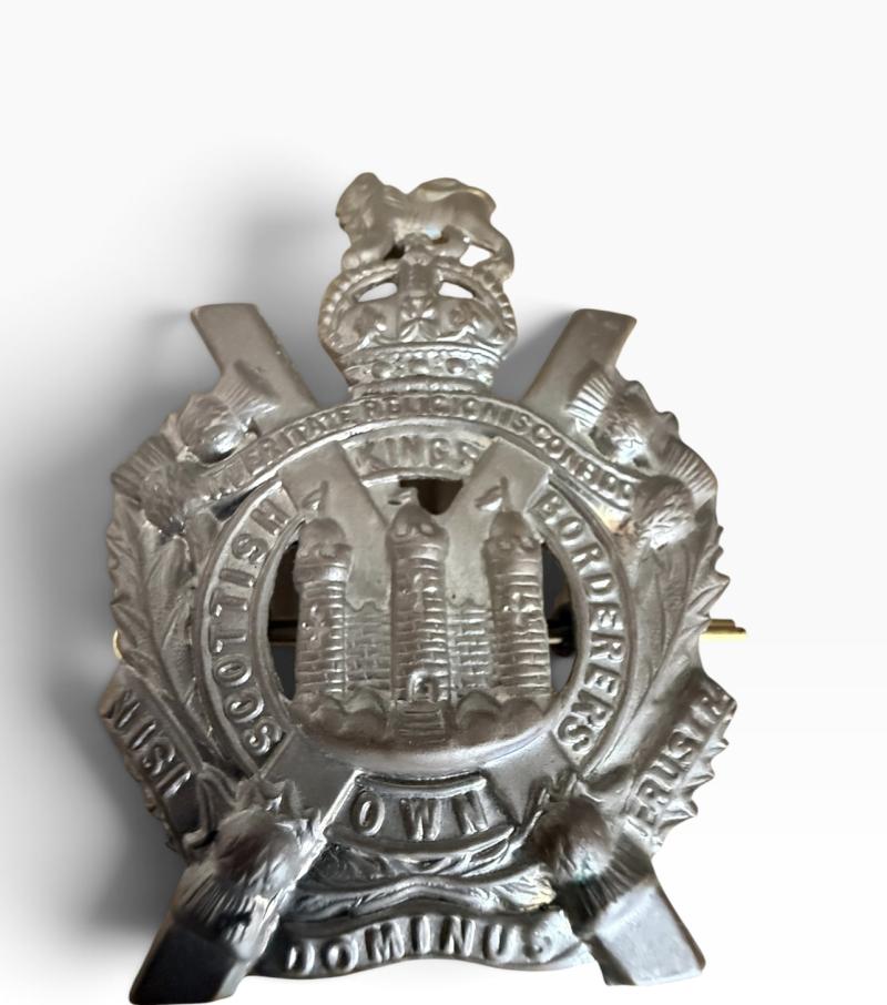 British (Airborne) Kings Own Scottish Border Regiment Cap Badge - Nice Used Condition