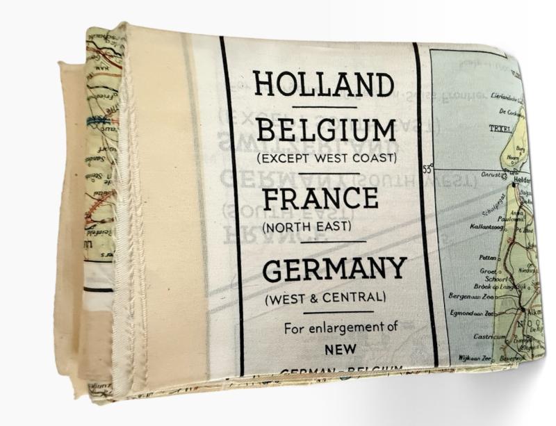 British Silk Escape Map And Escape Map Wallet & Compass - Mint Condition