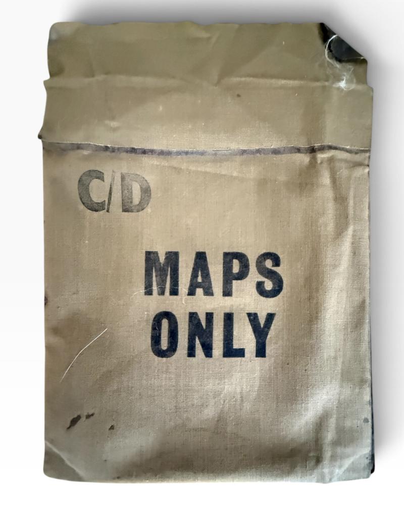 British Silk Escape Map And Escape Map Wallet & Compass - Mint Condition
