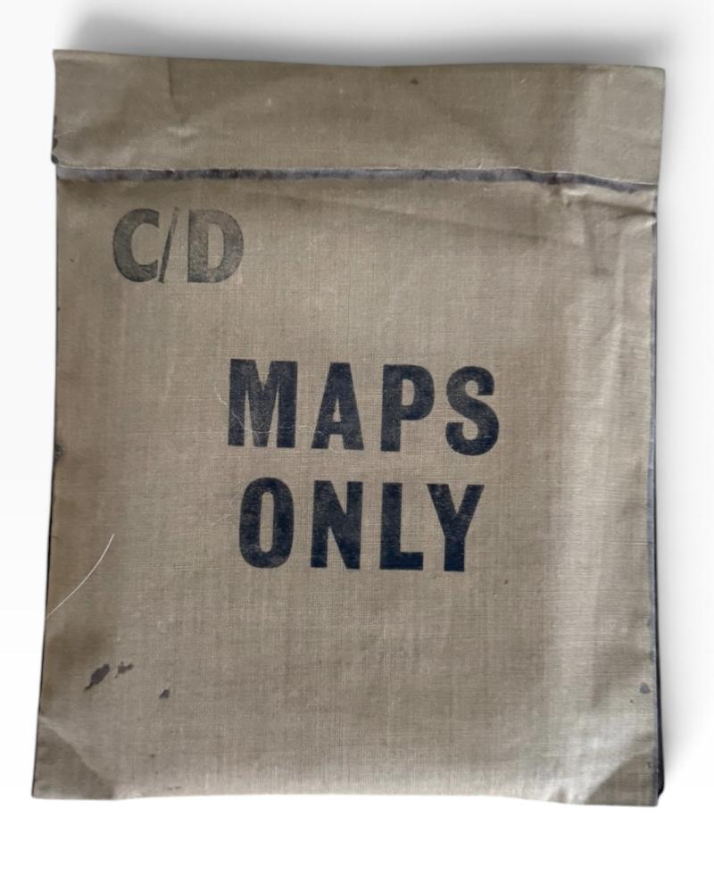 British Silk Escape Map And Escape Map Wallet & Compass - Mint Condition