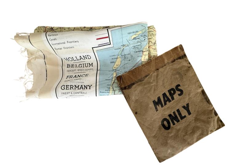 British Silk Escape Map And Escape Map Wallet  - Nice Used Condition  Condition