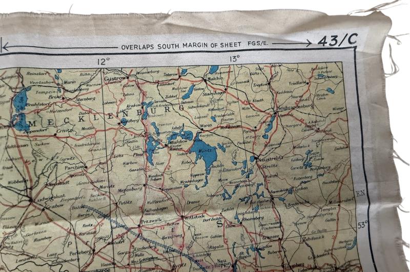 British Silk Escape Map And Escape Map Wallet - Nice Used Condition Condition