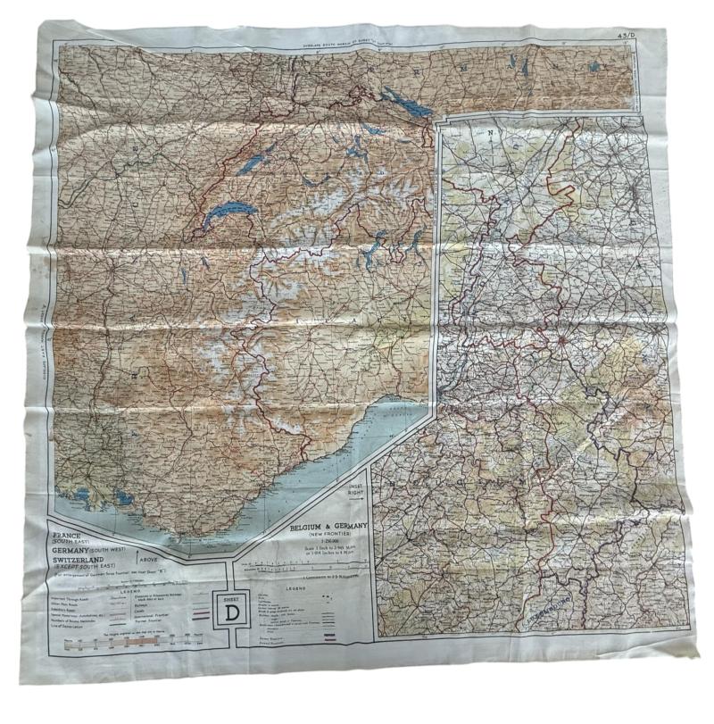 British Silk Escape Map And Escape Map Wallet - Nice Used Condition Condition