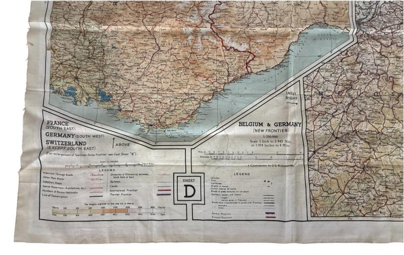 British Silk Escape Map And Escape Map Wallet - Nice Used Condition Condition