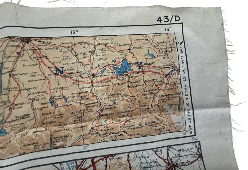 British Silk Escape Map And Escape Map Wallet - Nice Used Condition Condition