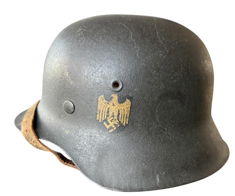 Kriegsmarine Single-decal M42 Combat Helmet - Nice Used Condition