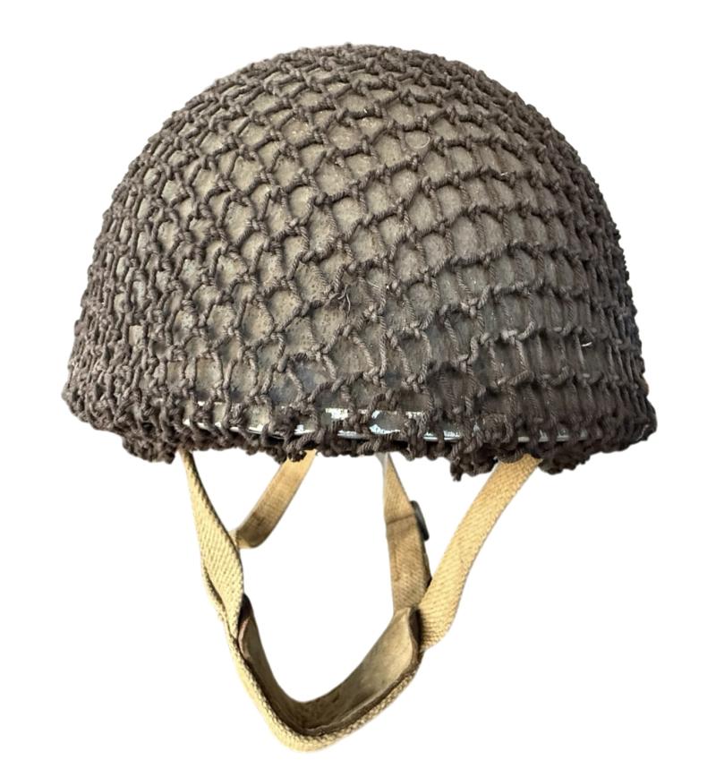 British (Airborne) MK3 Paratrooper/Airborne Combat Helmet 1944 Size 7 1/4 - Nice Used Condition