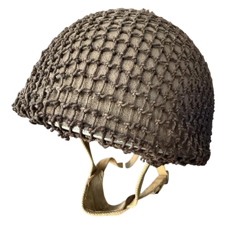 British (Airborne) MK3 Paratrooper/Airborne Combat Helmet 1944 Size 7 1/4 - Nice Used Condition