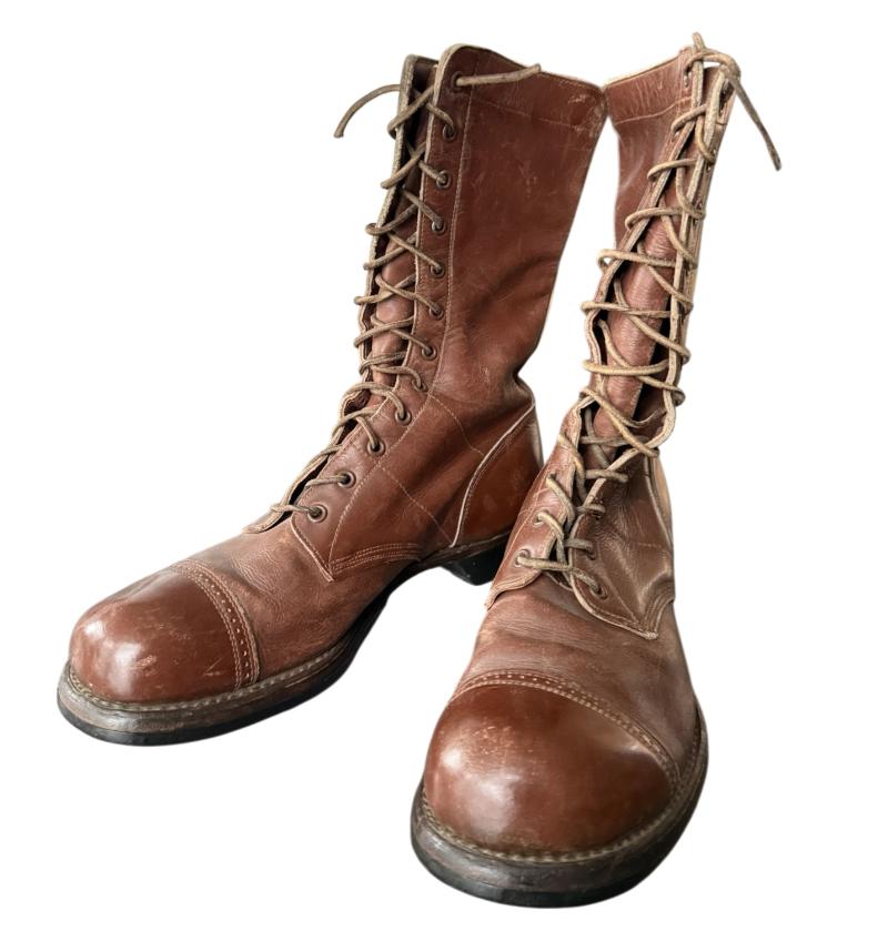 U.S. (Airborne) Paratrooper Wilson Jump Boots Size 10D - Nice Used Condition