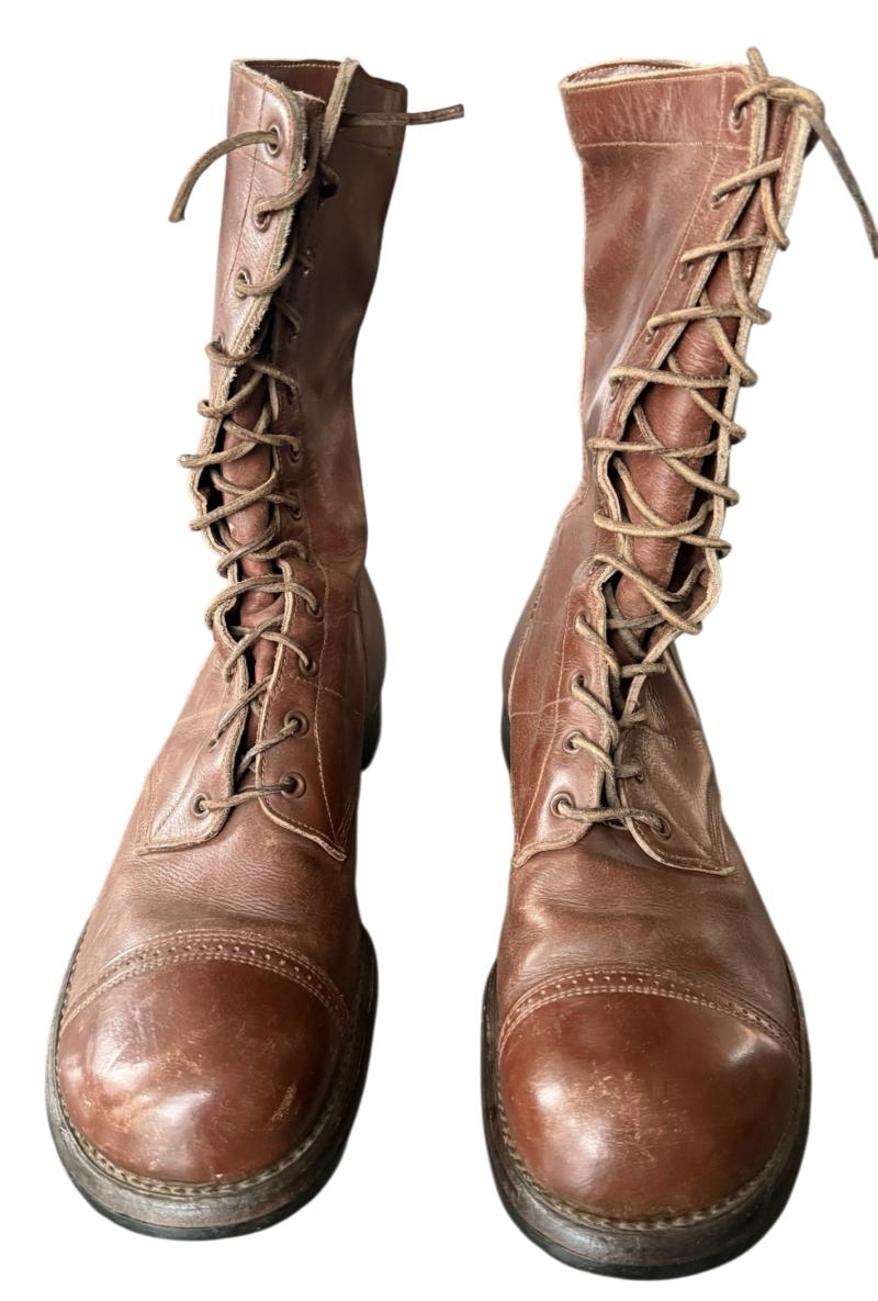 U.S. (Airborne) Paratrooper Wilson Jump Boots Size 10D - Nice Used Condition