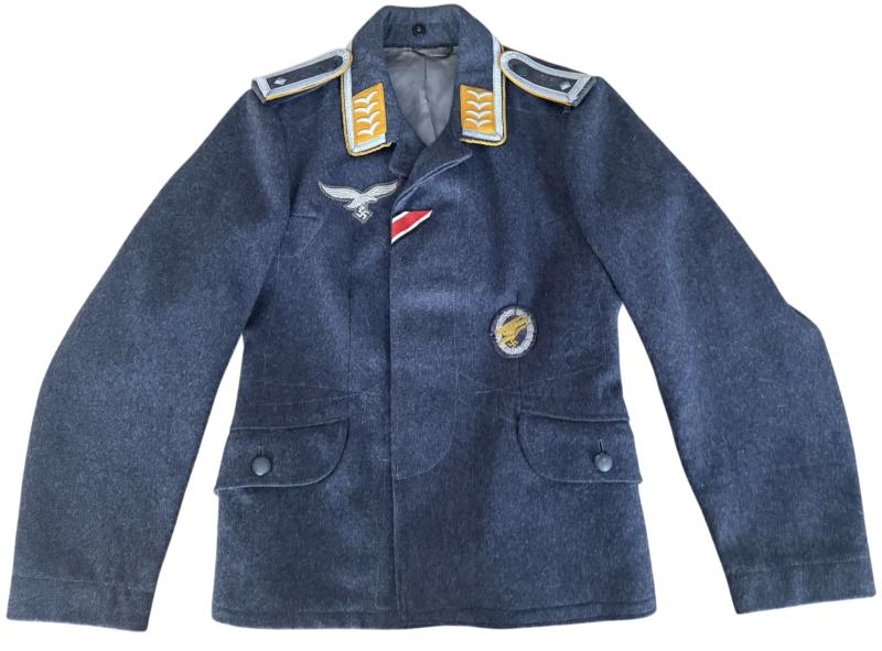 Luftwaffe  'Fallschirmjäger NCO's Flight Blouse With Bleu Cloth Fallschrimjager Patch (Abzeigen) ( - Nice Used Condition