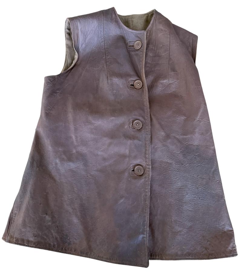 British Camoflaged ATS Leather Jerkin 1941